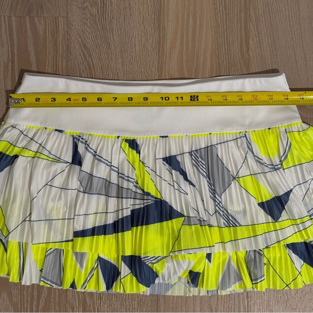 Lucky In Love Tiered Mid Rise Multicolor Tennis Skirt Size XL - Picture 7 of 8